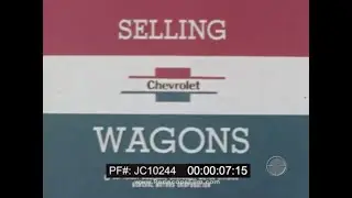 SELLERS MANUAL VIDEO FOR CHEVY WAGONS, CORVETTE, AND CAMARO 1974 JC10244