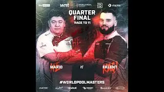Bili&aacute;rd World Pool Masters 2023 Quarter-Final Mario He vs Eklent Kaci 2023 05 12 ENG & HUN