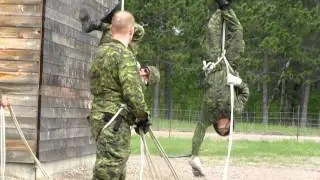 Upside down rappel