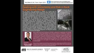 ARMA at VT 2021 Guest Lecture 3: Dealing with Uncertainty Risk in Rock Engineering Design