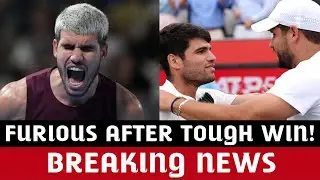 Alcaraz LOSES His Cool! LASHES OUT At Coach and Brother in TENSED Australian Open Win.