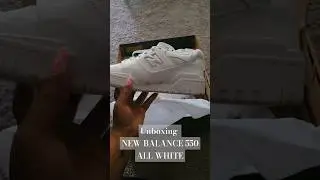 unboxing new New balance 550s in all white. #newbalance #sneakerunboxing #unboxing #Tryon