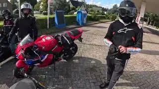BOLUM 2 SON.Honda 600 RR  118 Km de  Rodaj dönemi. Hollanda’da 4 Motor Yolculuğu 🏍️ Kısa Maceralar. 