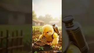 poor chick heart touching short #cute #chicks #viral