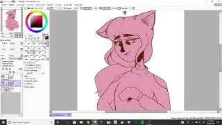 winter art trade with A11y Kat - speedpaint | dahhlss