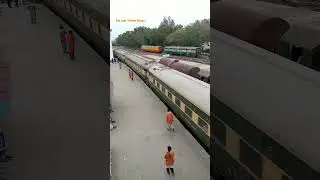 26DN Bahuddin Zikriya Express arrival Karachi Cantt #zikriyaexpress #train #EatandTravelVlogs