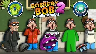 Robbery Bob 2 - All Costumes Funny Gameplay Part 21