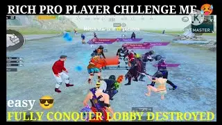 Rich player challenged me🥵🤯 hardest 1vs 4 ever best close range battle🤡