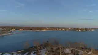 4k Aerial Views of Stamford Cove Beach via Drone