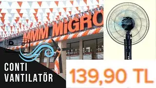 MİGROS ZAMAN AYARLI 139 TL'LİK VANTİLATÖR  NASIL? KUTU AÇILIMI VE KURULUMU (Conti Csf-402 Katrina)