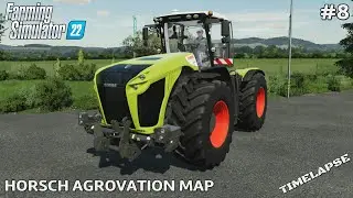 Buying the CLAAS XERION 5000 - Harvesting corn | Fs22 Timelapse | Horsch AgroVation Map | Ep.8