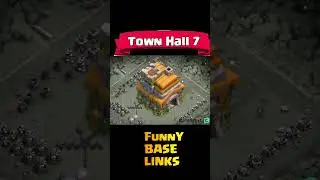 Town hall 7 Real vs ART |TH7 Funny Base Link | Clash of Clans #shorts #cocshorts #clashofclans