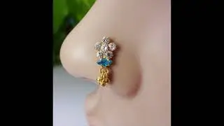 New Gold Nose pins designs / diamond nose pin design /  nose pin diamond