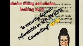 Is security deposit refundable in MP AYUSH Counselling 2022?😇