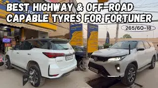 New Tyres For My Toyota Fortuner Legender 265/60-18 Yokohama Geolandar | Best Tyres | Adarsh 0777 |