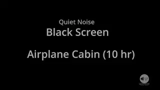 Airplane Window White Noise Black Screen 10 Hours  Deep Sleep