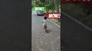 Balance Bike! #supermom #toddleractivities #ytshorts #toddlers #montessori #preschool #bike