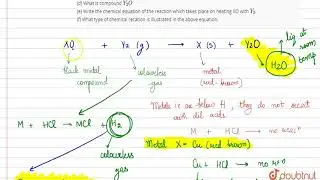 When a black metal compound XO is heated with a colourless gas `Y_(2)` , then metal X and another
