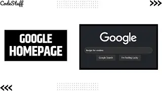 Recreate Google's Homepage in Minutes | HTML and CSS Tutorial