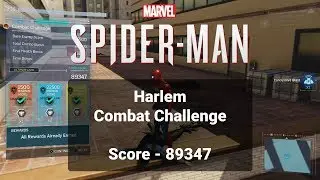Harlem Combat Challenge  - Score of 89,347 | Spider-man (PS4)
