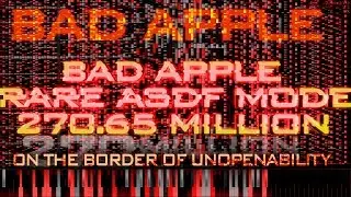 {[Black MIDI]} Bad Apple Rare ASDF Mode 270.65 Million (Total NO LAG)