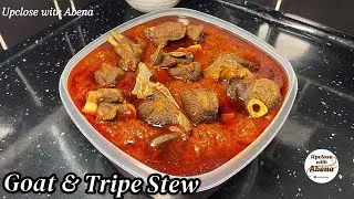 How to Make Ghana Stew| The Best Local Ghanaian Goat Meat & Tripe Stew Recipe.