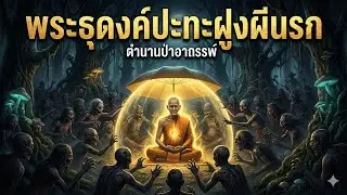 The wandering monk confronts a horde of hellish spirits.
