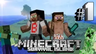 Ltzonda & ItsameBenji | MineCraft Survival Island! #1