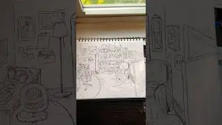 Drawing rooms is not my thing 😭 #art #pencil #room #furniture #satisfying #shorts #artwork