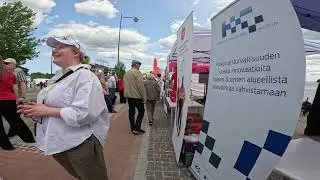 Puolustusvoimain lippujuhlan päivän paraatin tunnelmia Kuopion satamatorilla ja luodolla 4.6.2025