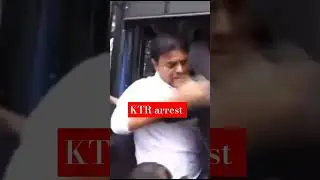 KTR arrested #ktr #trsparty #brs #kcr #trendingshorts #viralshort #harishrao #telanganabhavan #cmo
