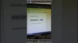 📘 MS Word Shortcut ||💡 How to Underline Every Word || Premium Computer Classes