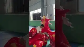 G2 inflatable flame dragon riding test