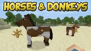 Minecraft PlayStation - How to Tame Horses & Donkeys (PS3, PS4 & PS Vita Gameplay)