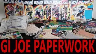 RETRO-WED: VINTAGE GI JOE PAPER WORK BROCHURES, CARDBACKS, FILE CARDS AND MAILAWAYS