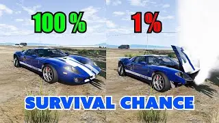 Chance of Survival with Different Vehicles #beamng #beamngdrive  #carcrashtest #beamngsurvivalchance