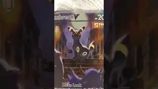 A wild Near Mint Umbreon V. Avoid staring at it's eyes. #pokemoncards #pokemon #shorts #short