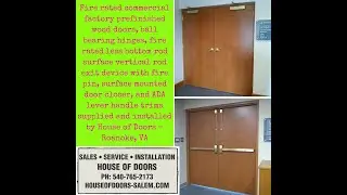 Fire rated doors and hardware by House of Doors - Roanoke, VA