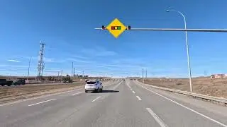 Drive from Calgary to Cochrane | Scenic Alberta Drive | 4K 60fps GoPro HERO12