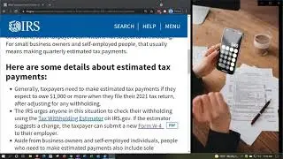 IRS Tax Tip What taxpayers need to know about making 2021 estimated tax payments