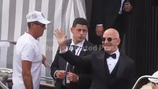 AP explains as VIP guests depart for Bezos and Sanchez wedding in Venice