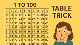 Unbelievable trick to remember tables 1 to 100🔥