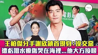 王柏傑分手謝欣穎首現身：沒交惡　遭虧潛水療傷哭在海裡...他大方接哏