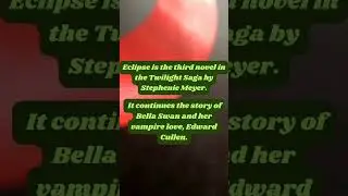 Day-5 of Alphabetical Series | eclipse by Stephenie Meyer | Sneha-The Lectiophile