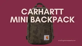 BEST TODDLER BACKPACK | CAMO CARHARTT MINI BACKPACK REVIEW