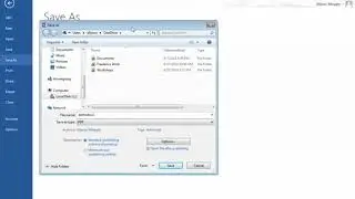 Saving to PDF with Word 2013