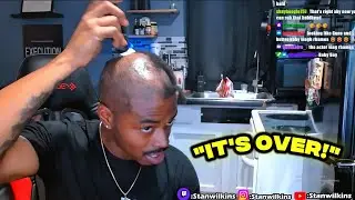 Stan Wilkins Shaves His Head Bald Live On Stream!😯