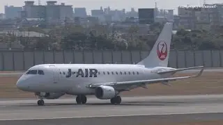 大阪国際空港 J-AIR (JLJ/JAL) Embraer ERJ-170 JA212J 離陸 2016.3.28
