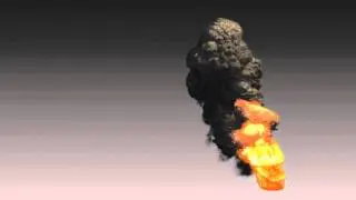 Large scale smoke with FumeFX in 3ds max 2011 test 02
