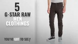 Top 10 G-Star Raw Men Clothings [ Winter 2018 ]: G-Star Raw Men's Rovic Zip 3D Tapered, Raven, 36x32